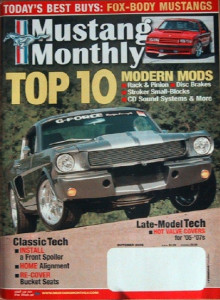 MUSTANG MONTHLY 2006 OCT - CROSS BOSS 302, FOXES